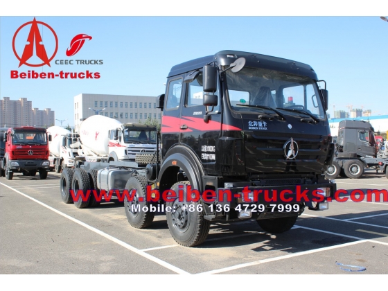 cheapest price Beiben tractor benz 6x6 truck for africa