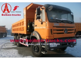دائم بيبين 290HP 6 × 4 شاحنة قلابة الثقيلة للبيع في دبي