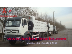 بيبين شمال بنز 12 عجلات 8 × 4 طن 60 شاحنة تفريغ الشركة المصنعة