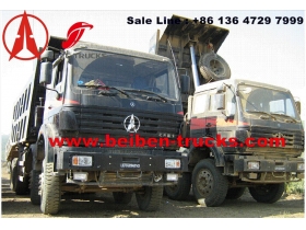 الصين 340HP قلابة شاحنة شاحنة قلابة بيبين وشمال بنز 6 × 4