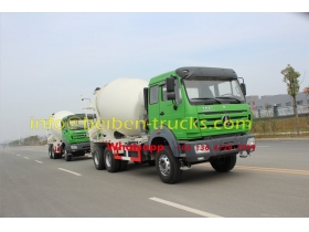 بيبين الصين 6 × 4 340hp 10 شاحنة خلاطة خرسانة متر مكعب المورد