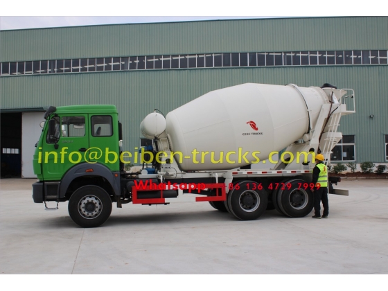 North Benz cement transit vehicle concrete mixer truck weight in china