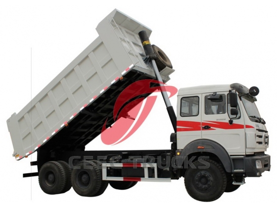 china beiben Euro 2 engine dump truck supplier