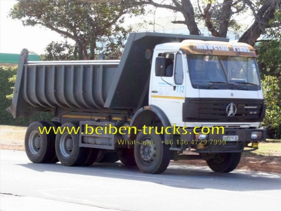 china beiben Euro 2 engine dump truck supplier