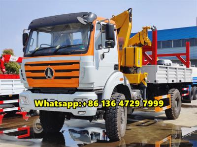 Beiben 4×4 all wheel drive boom crane truck