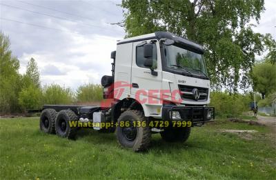 beiben 6x6 off road drive truck chassis