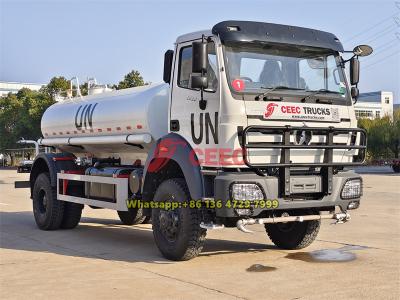 Beiben 4×4 all wheel drive water truck