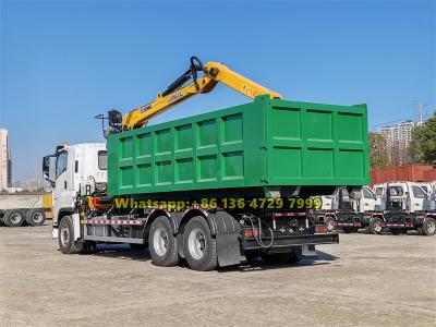 Beiben 10-wheeler hook lift truck with crane