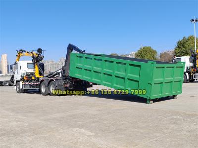 Beiben 10-wheeler hook lift truck with crane