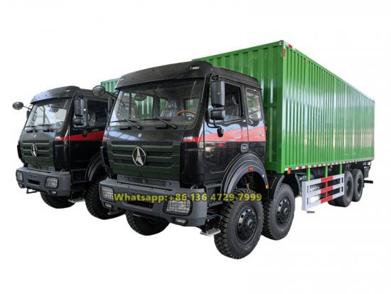 Congo bukavu Beiben 8×8 AWD cargo box truck