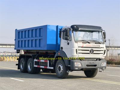 West africa Beiben 10 wheeler hook loader garbage truck