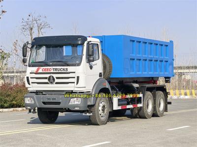 West africa Beiben 10 wheeler hook loader garbage truck