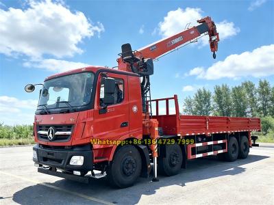 Beiben 8×4 service truck with crane