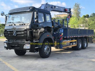 Beiben 10-wheeler 10 ton boom crane truck