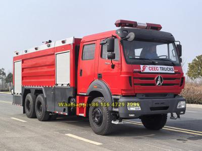 Beiben 6×4 water foam fire tender truck