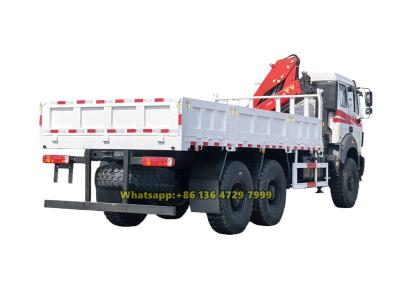 Beiben off-road knuckle boom crane truck