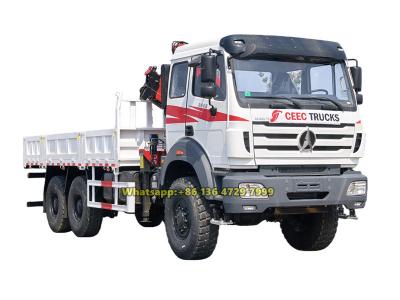 Beiben off-road knuckle boom crane truck