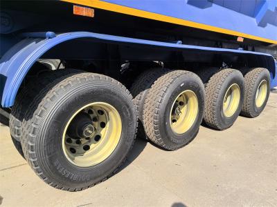 Nigeria 4 axles heavy duty dumper trailer