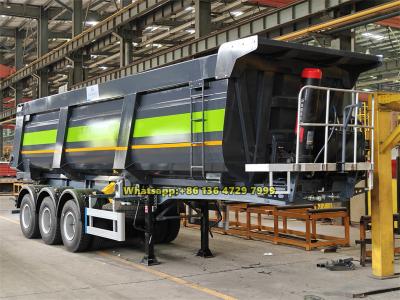 3 axles heavy duty 50 ton tipper trailer