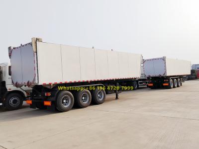 3 axles heavy duty 50 ton tipper semi-trailer
