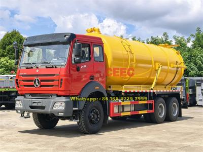 Beiben 6×4 heavy vacuum tank truck