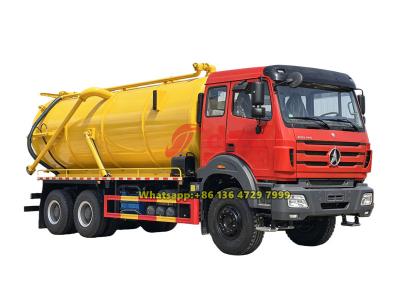Beiben 6×4 heavy vacuum tank truck