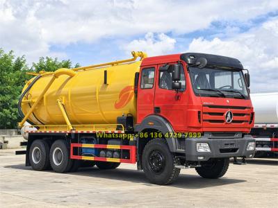 Beiben 6×4 heavy vacuum tank truck