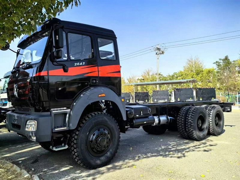 شاحنة Congo Beiben 6x6 Drive 2642 بإطارات 12.00R24 في أفريقيا