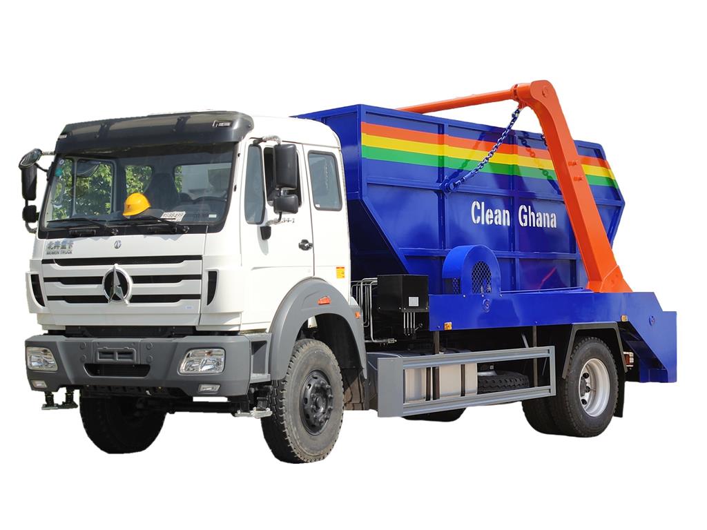 بيبين تخطي شاحنة النفايات