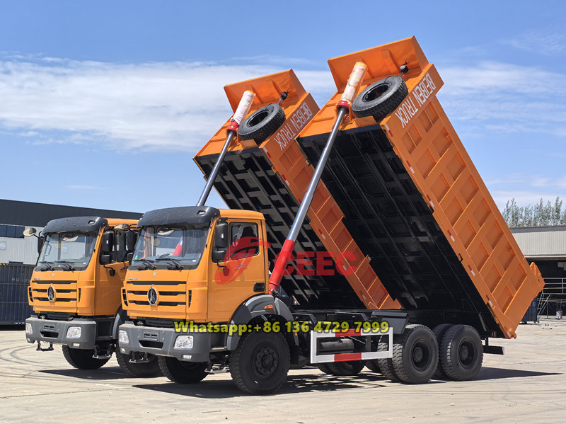 Two Beiben 2638 dump trucks successfully shipped to Côte d'Ivoire