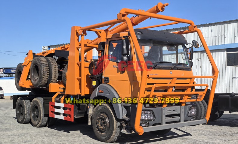 شاحنات قطع الأشجار Beiben 6x6 تم تصديرها إلى ماليزيا