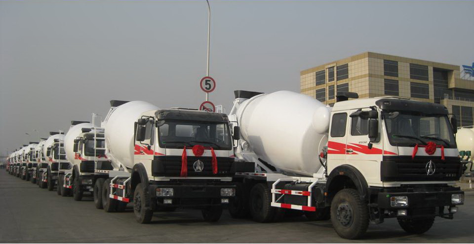 Indonesia customer purchase 18 units beiben concrete mixer trucks