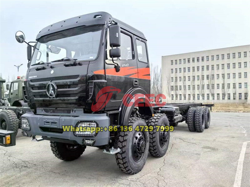 شاحنة Beiben 8x8 مع إطار 12.00R24