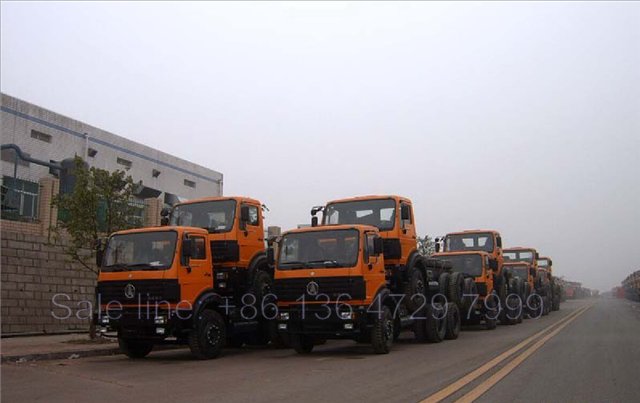 15 units beiben 2534 dump truck chassis export to Tanzania 